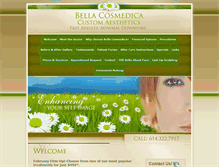 Tablet Screenshot of bellacosmedica.com